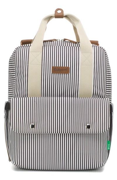 Babymel Babies' Georgi Eco Convertible Diaper Backpack In Navy Stripe