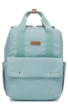 Babymel Babies' Georgi Eco Convertible Diaper Backpack In Aqua