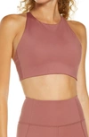 Girlfriend Collective Rosebud Topanga Halter Bra In Plume