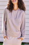 Free People Fp Movement Where The Wind Blows Sweatshirt In Light Grey