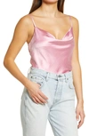 Endless Rose Cowl Neck Camisole In Pink