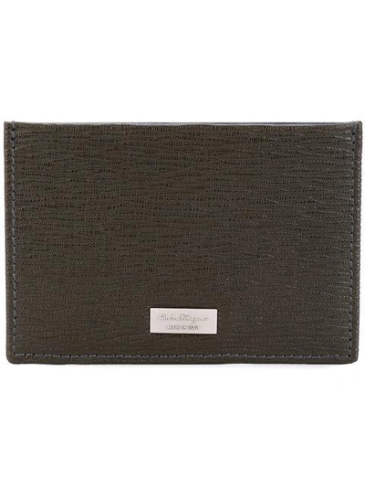 Ferragamo Salvatore  'new Revival' Card Holder - Grey