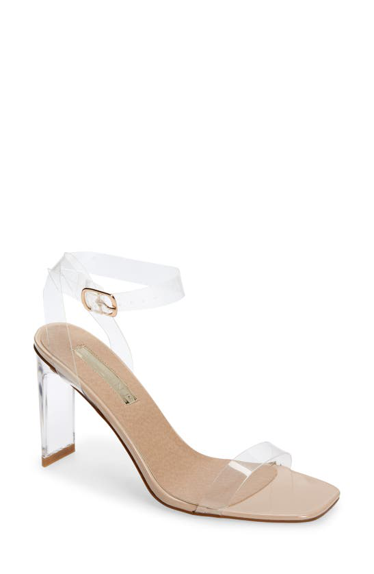 billini clear strap heels