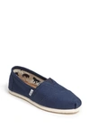 Toms Classic Canvas Slip-on In Navy Canvas