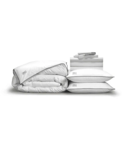Pillow Guy Luxe Soft Smooth Perfect 12-piece Bedding Bundle With White Goose Down, Queen