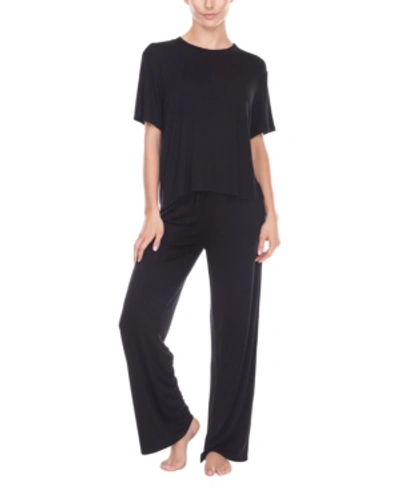 Honeydew Women's All American Printed Loungewear Set In Black