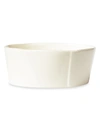 Vietri Lastra Collection Medium Serving Bowl In Linen