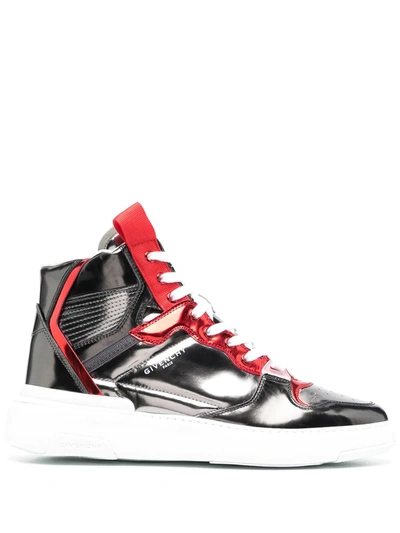 Leather Sneakers Givenchy Wing High Givenchy Men's Wing Metallic