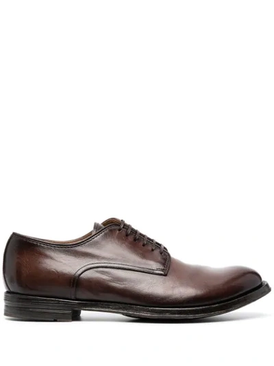 Officine Creative Anatomia Derby Shoes In Brown