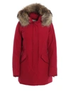 Woolrich Arctic Parka Detachable Fur In Sky Red