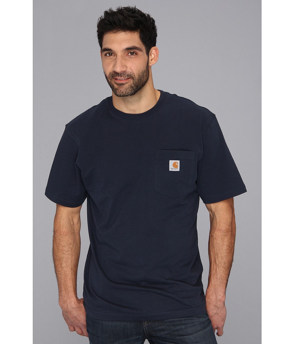 Carhartt - Workwear Pocket S/s Tee K87 (navy) Men's T Shirt | ModeSens
