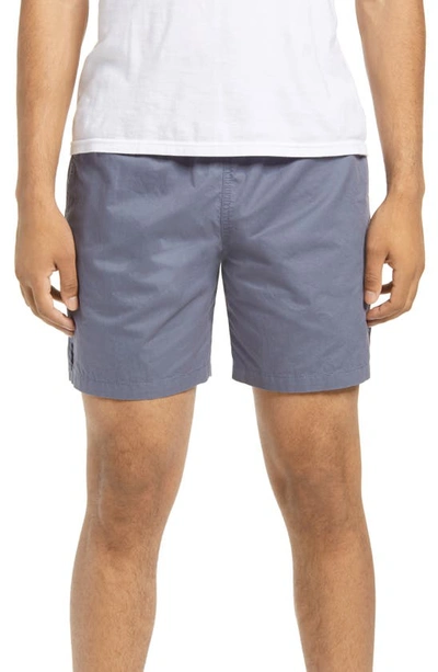 Bp. Elastic Waist Shorts In Grey Grisaille