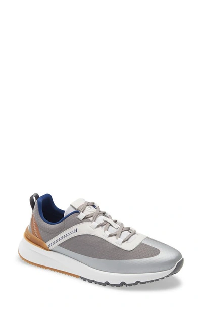 Brunello Cucinelli Honeycomb Lace-up Sneaker In Grey