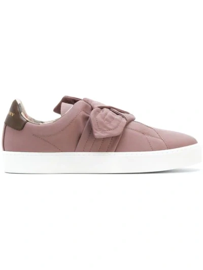 Burberry Westford Slip-on Sneakers In Pink