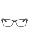 Ray Ban 54mm Optical Glasses In Transparent Grey/ Clear