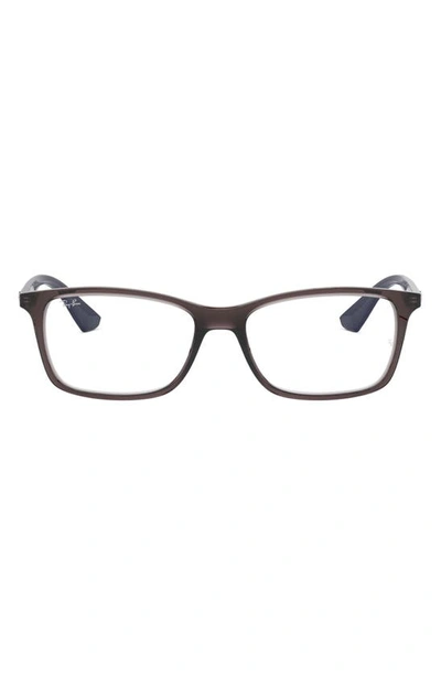 Ray Ban 54mm Optical Glasses In Transparent Grey/ Clear