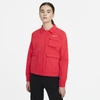 Nike Sportswear Swoosh Women's Woven Jacket In Light Crimson