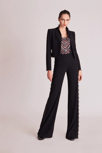 Gatti Nolli By Marwan Sequin Top Long Sleeve Jacket And Pants