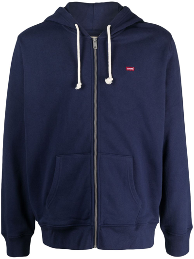 Levi's Plus Classic Zip-up Hoodie-navy