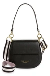 Ted Baker Amali Leather Cross-body Bag In Black Jet