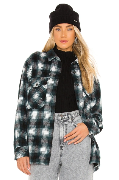 Lamarque X Revolve Storm Plaid Shirt Jacket In Green Multi