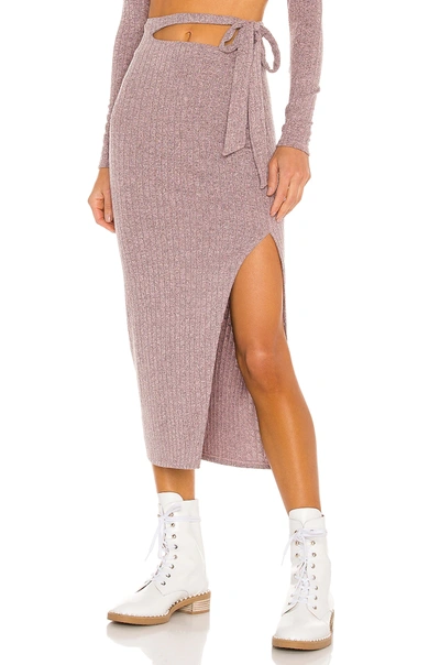 Lovers & Friends Cailey Skirt In Heather Mauve