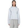 Alexander Wang T Alexanderwang.t Foundation Cotton Terry Hoodie In Xenon Blue