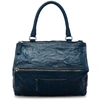 Givenchy 'medium Pepe Pandora' Leather Satchel - Blue In Mineral Blue