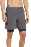 Fourlaps Command Pocket Running Shorts In Charcoal