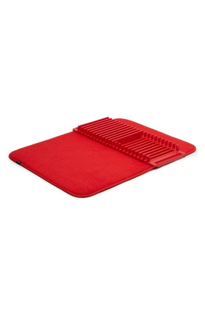 Umbra Udry Dish Drying Mat In Red
