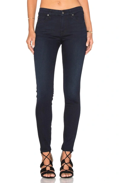 7 For All Mankind The Squiggle Tonal Skinny In Blue Black River Tham