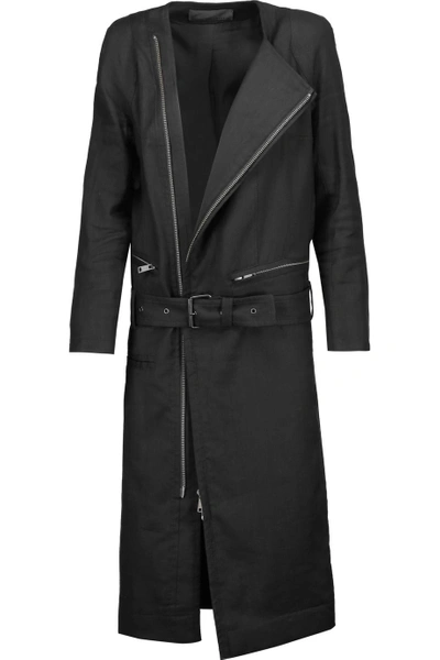 Haider Ackermann Linen-blend Twill Trench Coat