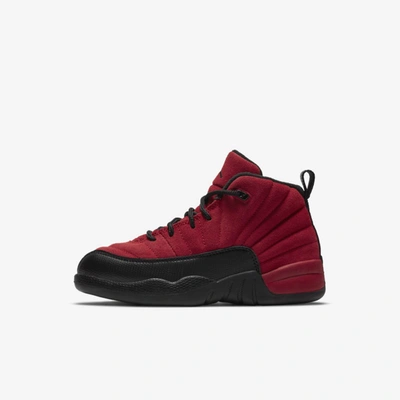 Jordan 12 Retro Little Kids' Shoe In Varsity Red/black