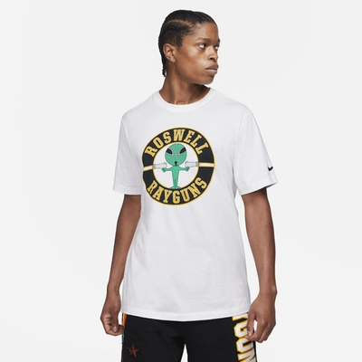 Nike Ray Core Hbr T-shirt In White/black/yellow