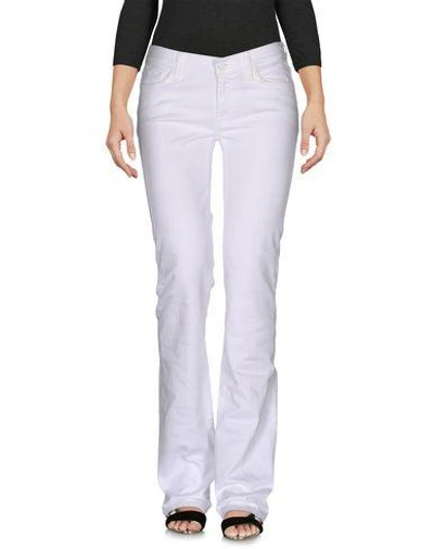 7 For All Mankind Denim Pants In White