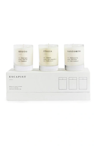 Brooklyn Candle Escapist Votive Candle Set In Earthy/ Warm