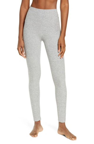 Beyond Yoga Midi High Waist Leggings In Silver Mist