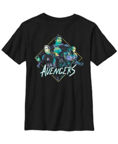 Fifth Sun Kids' Boy's Marvel Avengers: Endgame Retro Heroes Child T-shirt In Black
