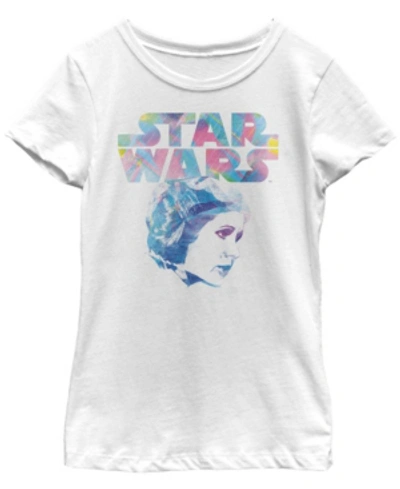 Fifth Sun Kids' Girl's Star Wars Modern Princess Leia Profile Child T-shirt In White