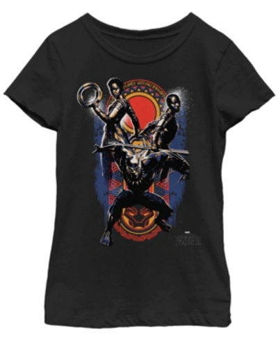 Fifth Sun Kids' Girl's Marvel Black Panther 2018 Allies Child T-shirt