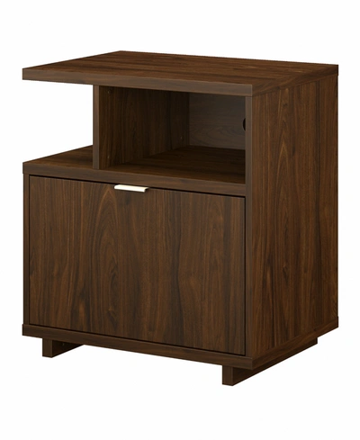 Kathy Ireland Home By Bush Furniture Madison Avenue Lateral File Cabinet In Medium Brown
