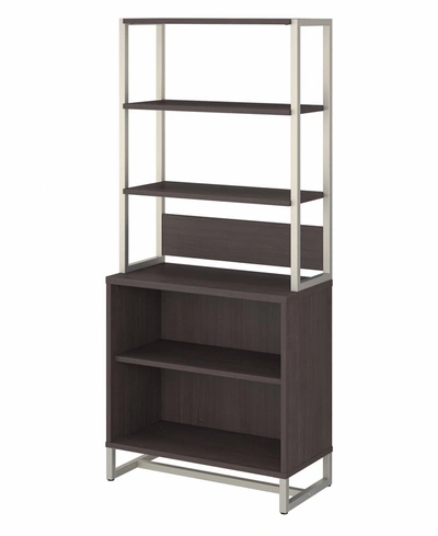Kathy Ireland Office By Bush Furniture Method Bookcase Bookcase In Silver
