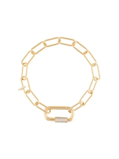 Apm Monaco Yacht Club Sliding Ring Chain Bracelet In Gold