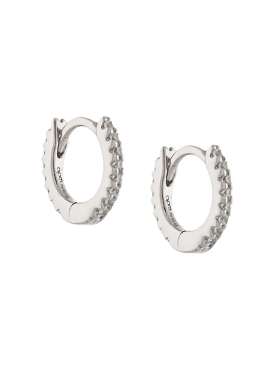 Apm Monaco Croisette Hoop Earrings In Silver