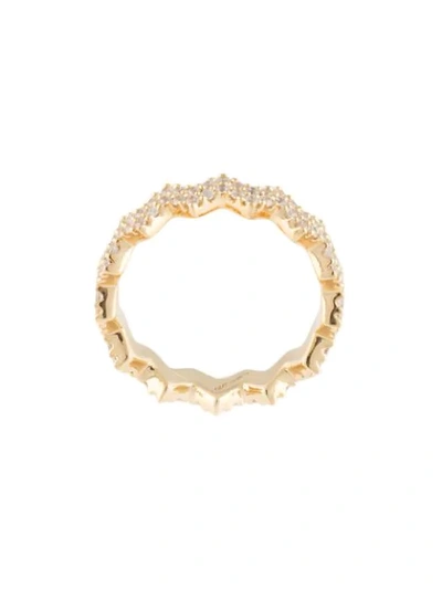 Apm Monaco Soleil Up And Down Paved Ring In Gold