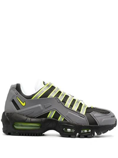 Nike Grey Air Max 95 Ndstrkt Sneakers In Black/neon Yellow-medium Grey |  ModeSens