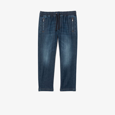 Dolce & Gabbana Kids' Drawstring-waist Jeans In Blue