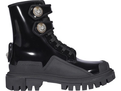 Dolce & Gabbana Hi Trekking Ankle Boots In Black