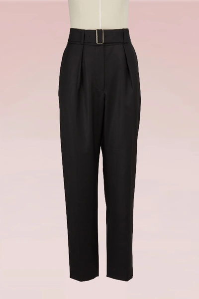 Kenzo Carott High-rise Pants In Black