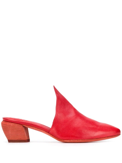 Officine Creative Sally Mule Pumps In Red